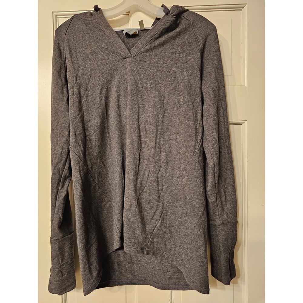 Athleta Pullover Hoodie: Gray Tops - Women's Size Med